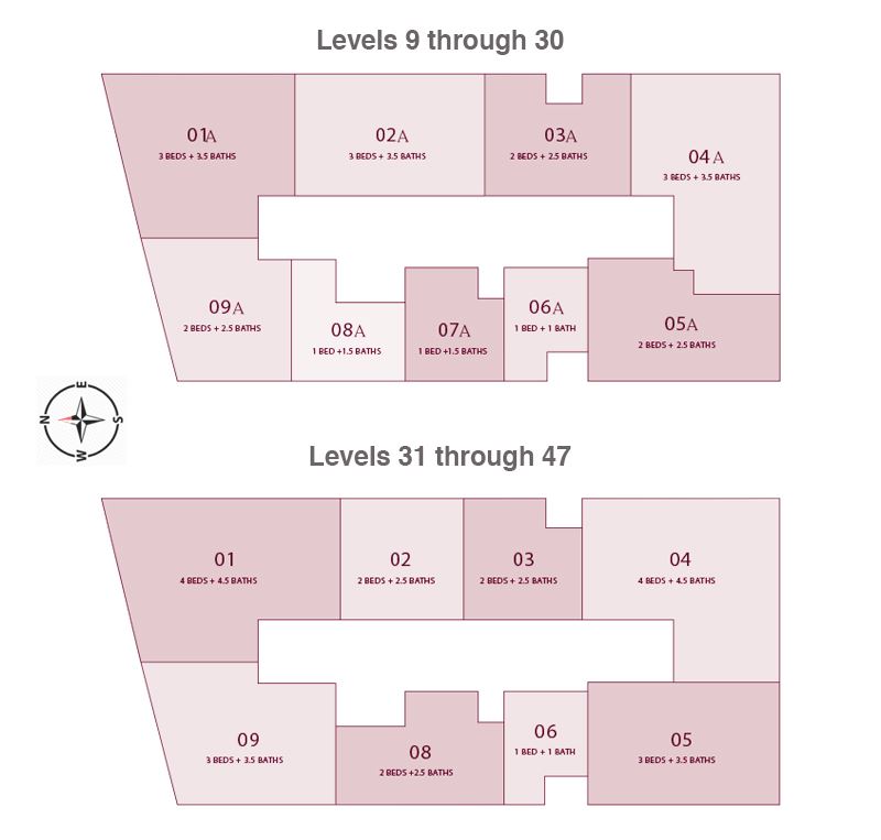 Photo of key floor plan