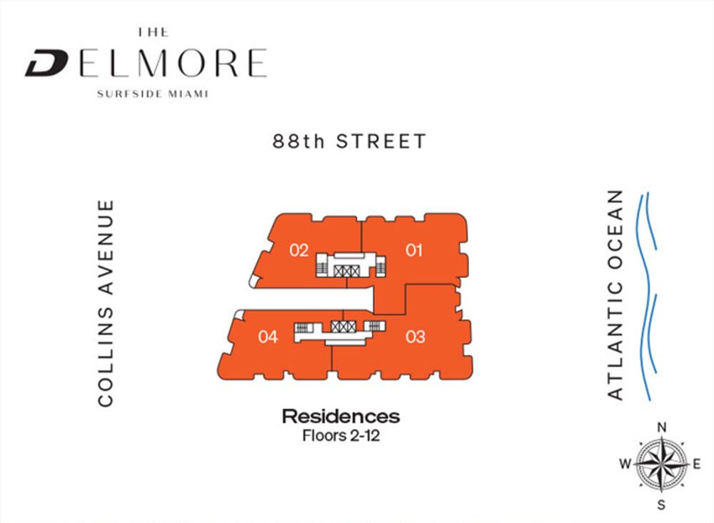 Photo of key floor plan