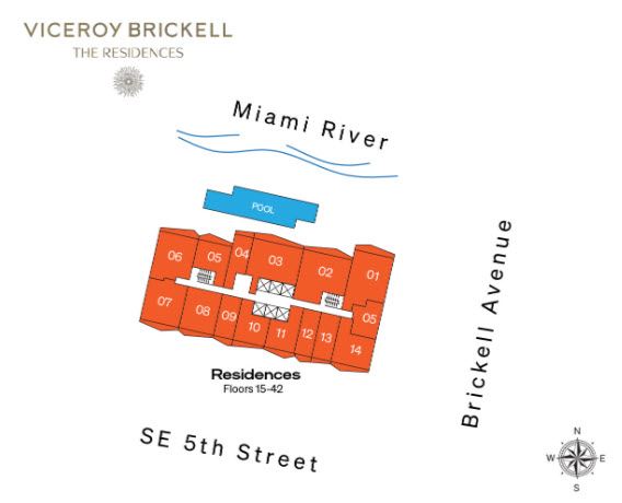 Photo of key floor plan