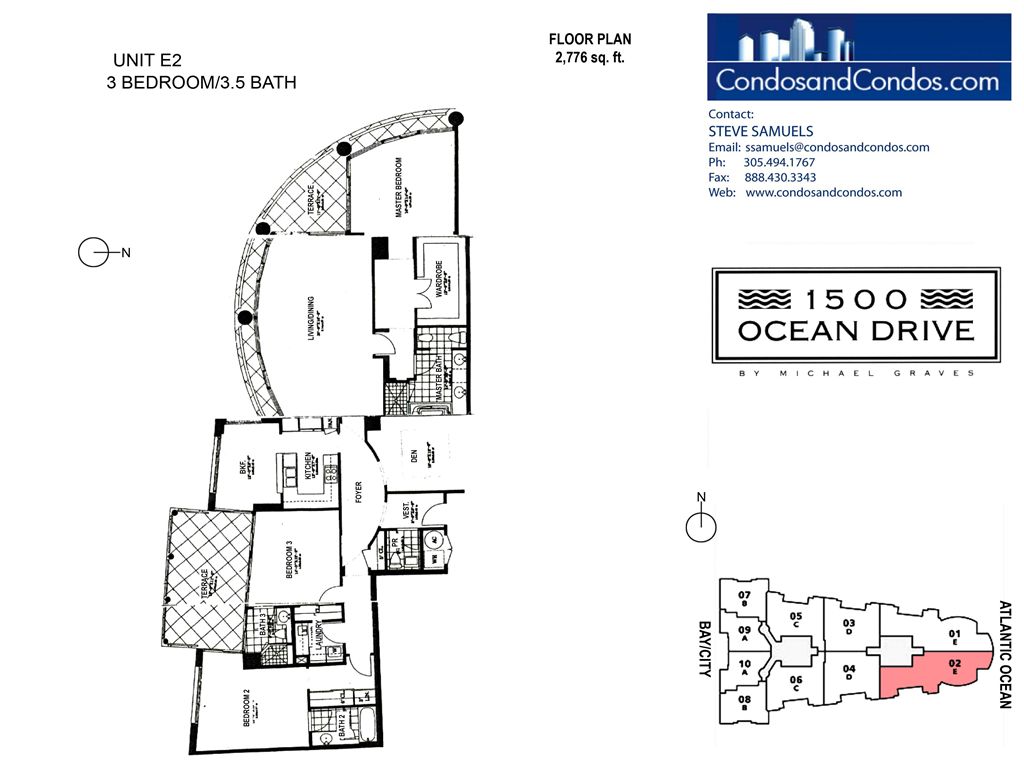 1500 Ocean Drive - Unit #02 with 2776 SF