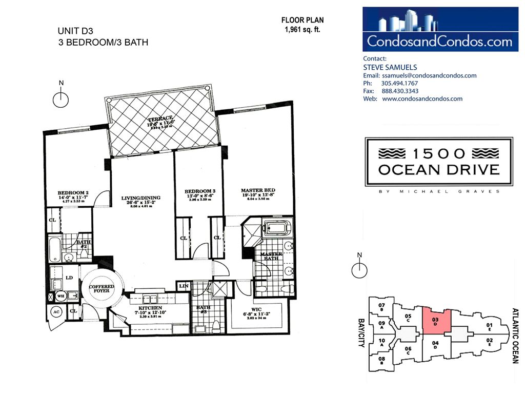 1500 Ocean Drive - Unit #D3 with 1961 SF
