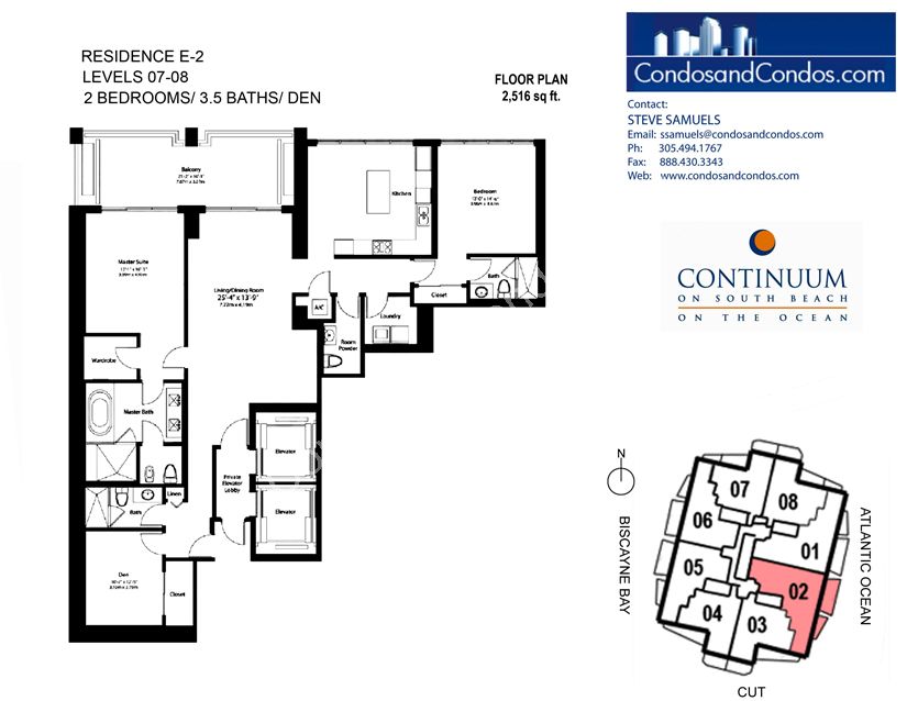 Continuum North - Unit #02-2 Floors (07-08) with 2516 SF