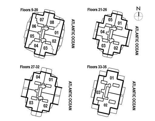 Photo of key floor plan