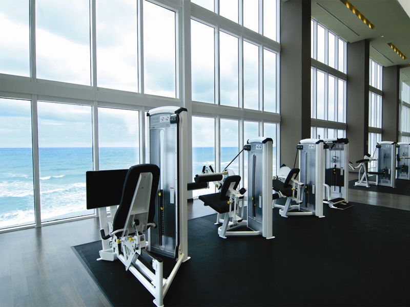 Health club amenities normally associated with a 5-star resort spa