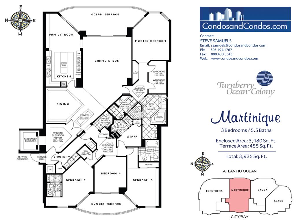 Turnberry Ocean Colony South - Unit #Martinique with 3935 SF