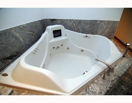 Jacuzzi whirlpool hydrotherapy tub with built-in TV