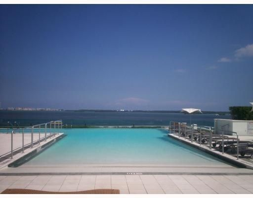 7th Floor Resort Deck with infinity-edge lap pool  overlooking Biscayne Bay
