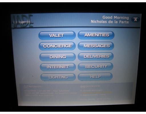 Each residence is equipped with the latest in touch-screen Smart technology  