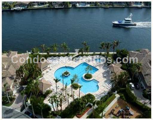 View of the pool and Intracoastal waterway