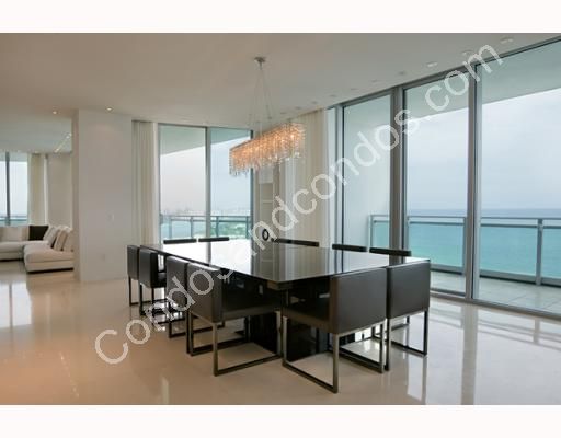 Dining area with sprawling ocean view