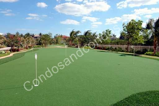 Private putting green for residents