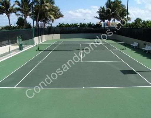 Well-maintained tennis courts