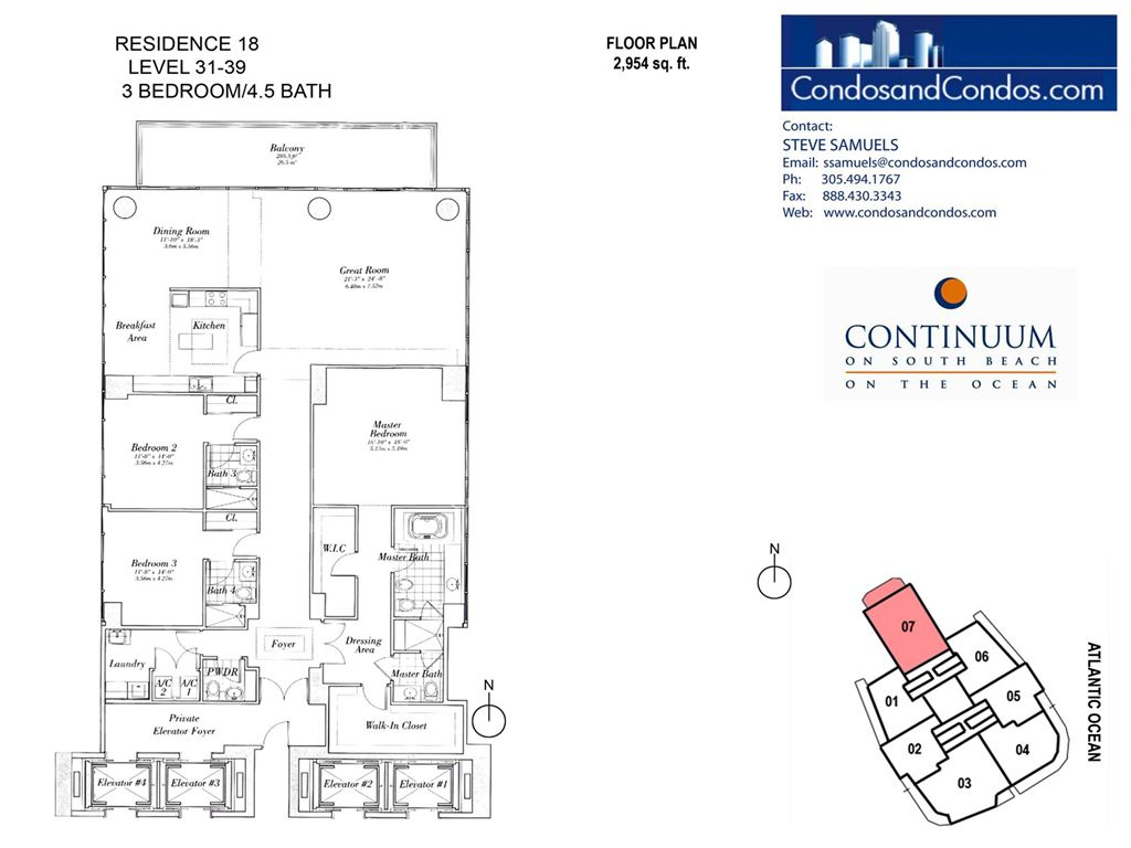 Continuum South - Unit #18 with 2954 SF