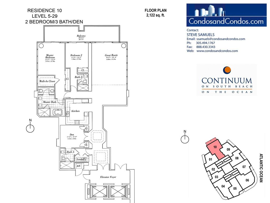 Continuum South - Unit #10 with 2122 SF