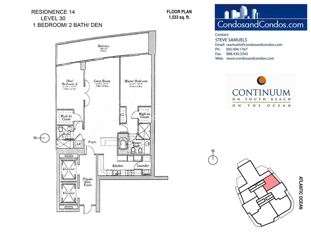 Continuum South - Unit #14 with 1533 SF