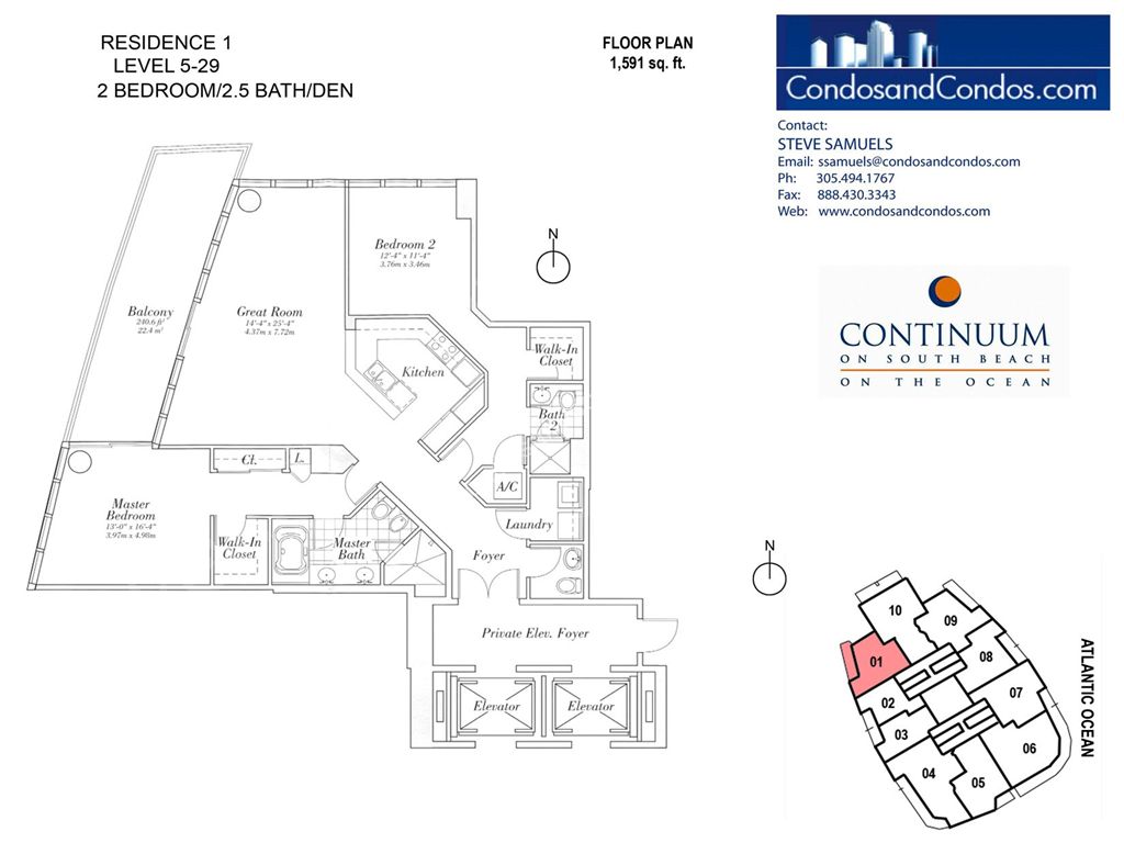 Continuum South - Unit #01 with 1591 SF