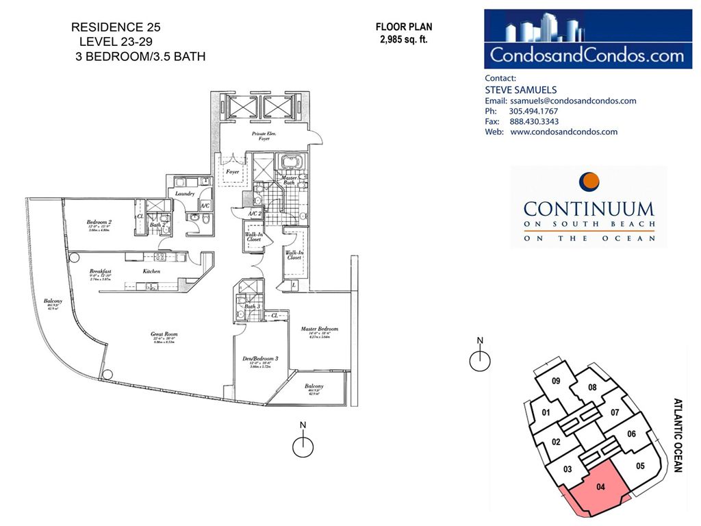 Continuum South - Unit #25 with 2985 SF