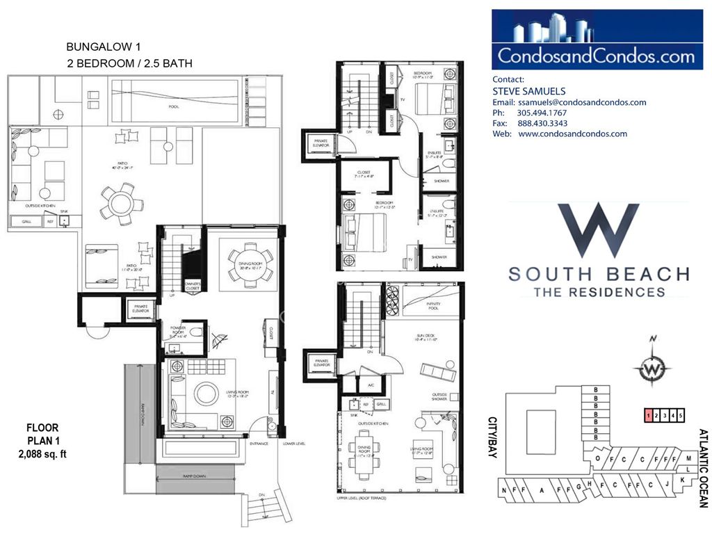 W South Beach - Unit #Bungalow 01 with 2088 SF