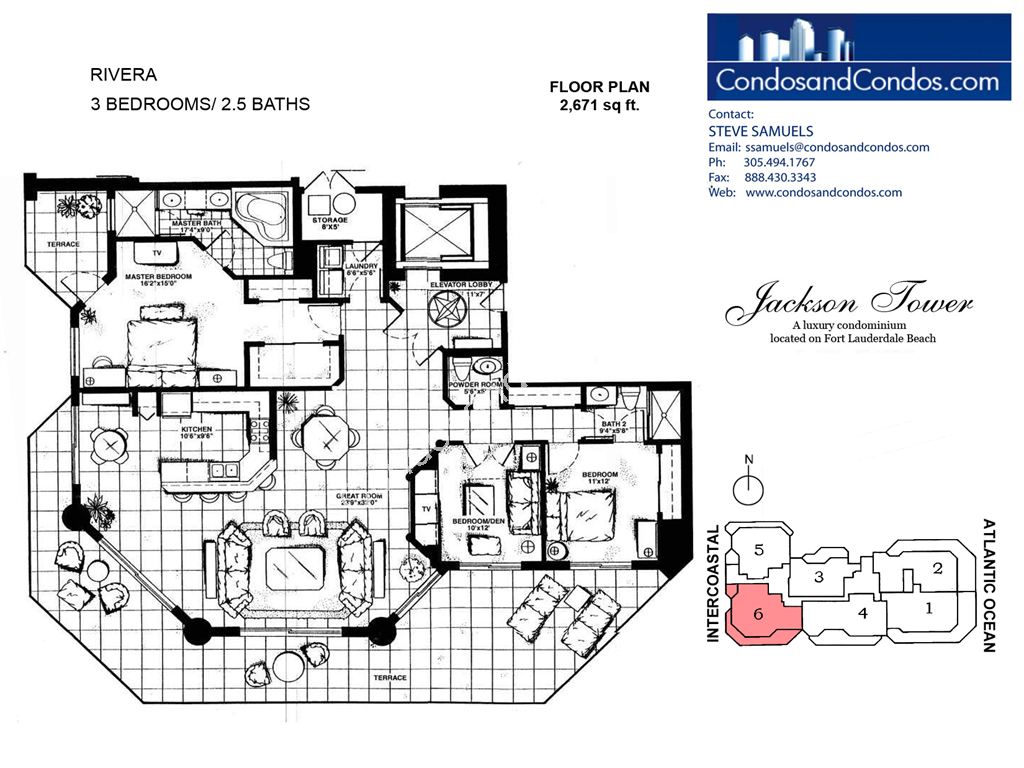 Jackson Tower - Unit #Rivera 06 with 2671 SF