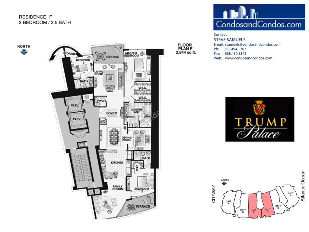 Trump Palace - Unit #F with 2844 SF