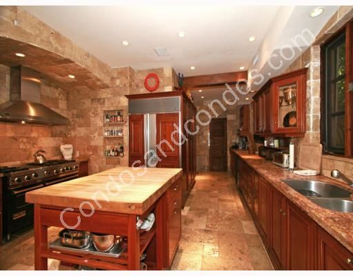 Gourmet kitchen with granite surfaces