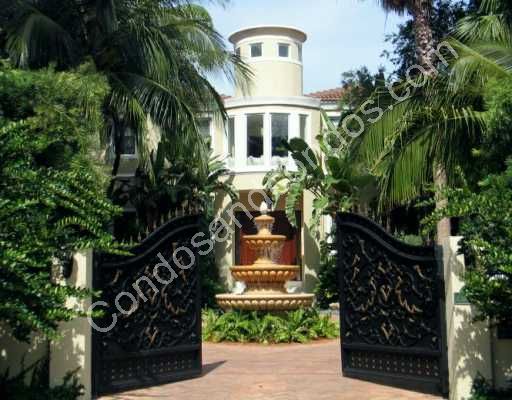 Opulent gated entryway