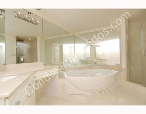His and Her bathrooms with imported marble floors