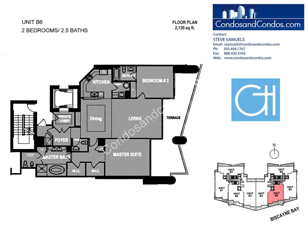 Grovenor House - Unit #B6 with 2135 SF