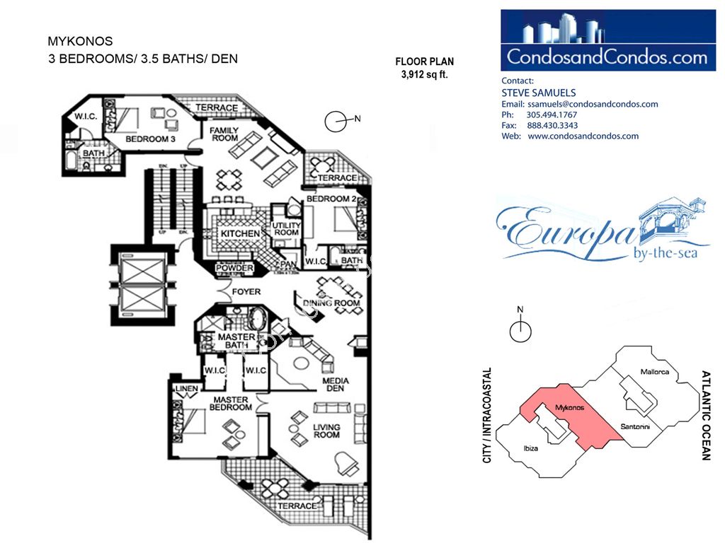 Europa by the Sea - Unit #Mykonos with 3912 SF