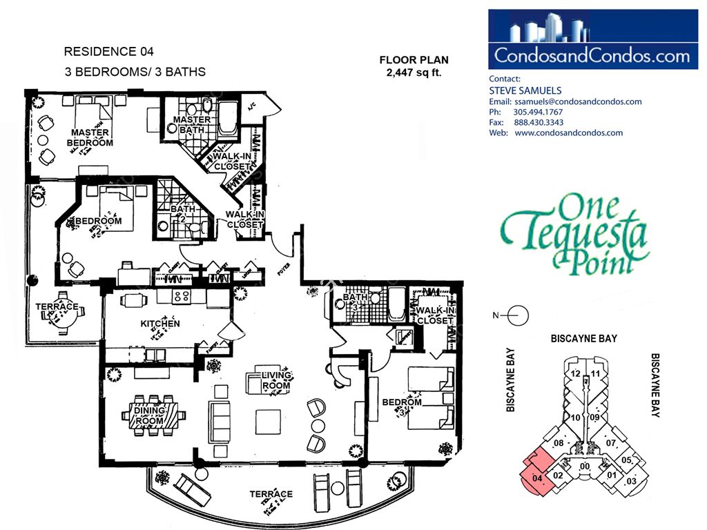 One Tequesta Point - Unit #04 with 2447 SF