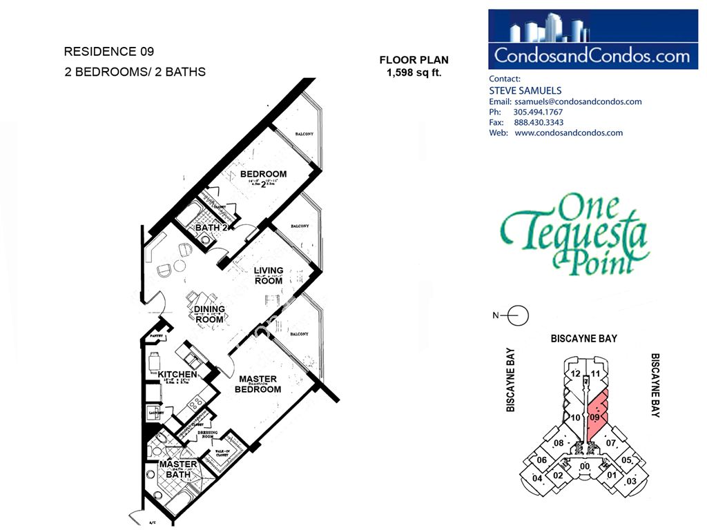 One Tequesta Point - Unit #09 with 1598 SF