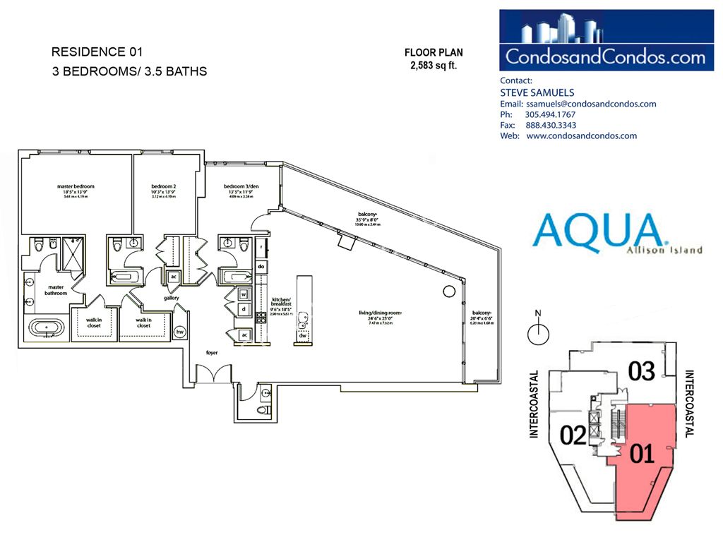 Aqua Allison Island - Unit #Gorlin Penthouse B with 3606 SF