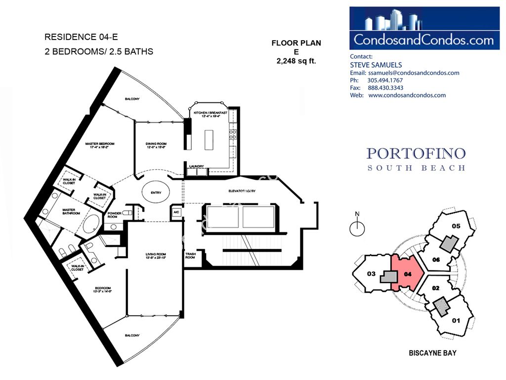 Portofino Tower - Unit #04-E with 2248 SF