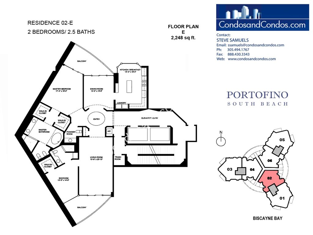 Portofino Tower - Unit #02-E with 2248 SF