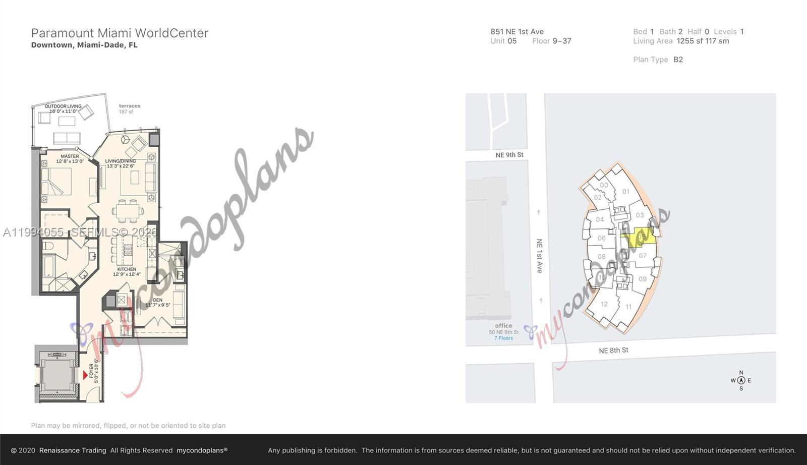 Photo of 851 NE 1st Avenue 1205 #1205 listing for Sale
