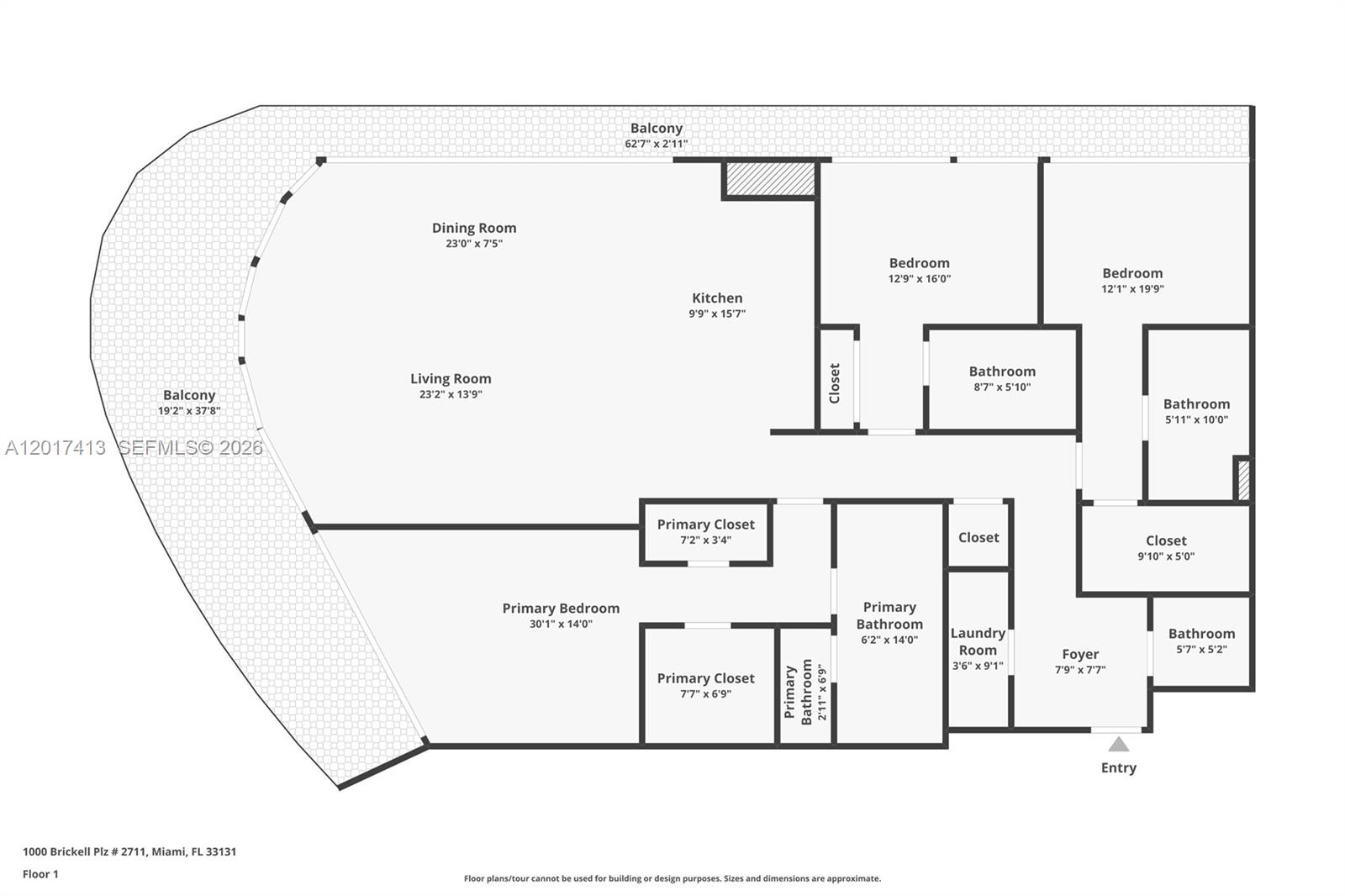 Photo of 1000 Brickell Plaza 3002 #3002 listing for Sale