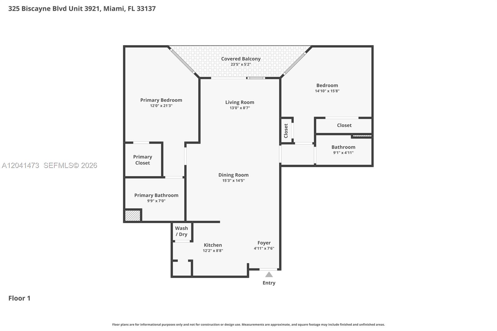 Photo of 325 S Biscayne Boulevard 3921 #3921 listing for Sale