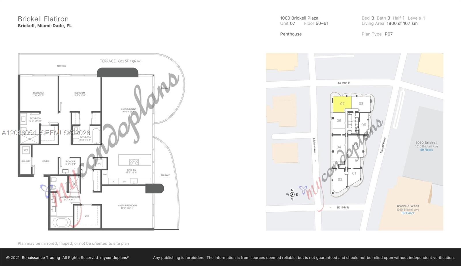 Photo of 1000 Brickell Plaza PH5807 #PH5807 listing for Sale