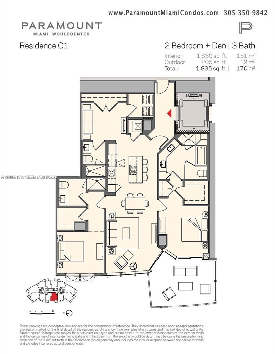 Photo of 851 NE 1st Avenue 3308 #3308 listing for Sale