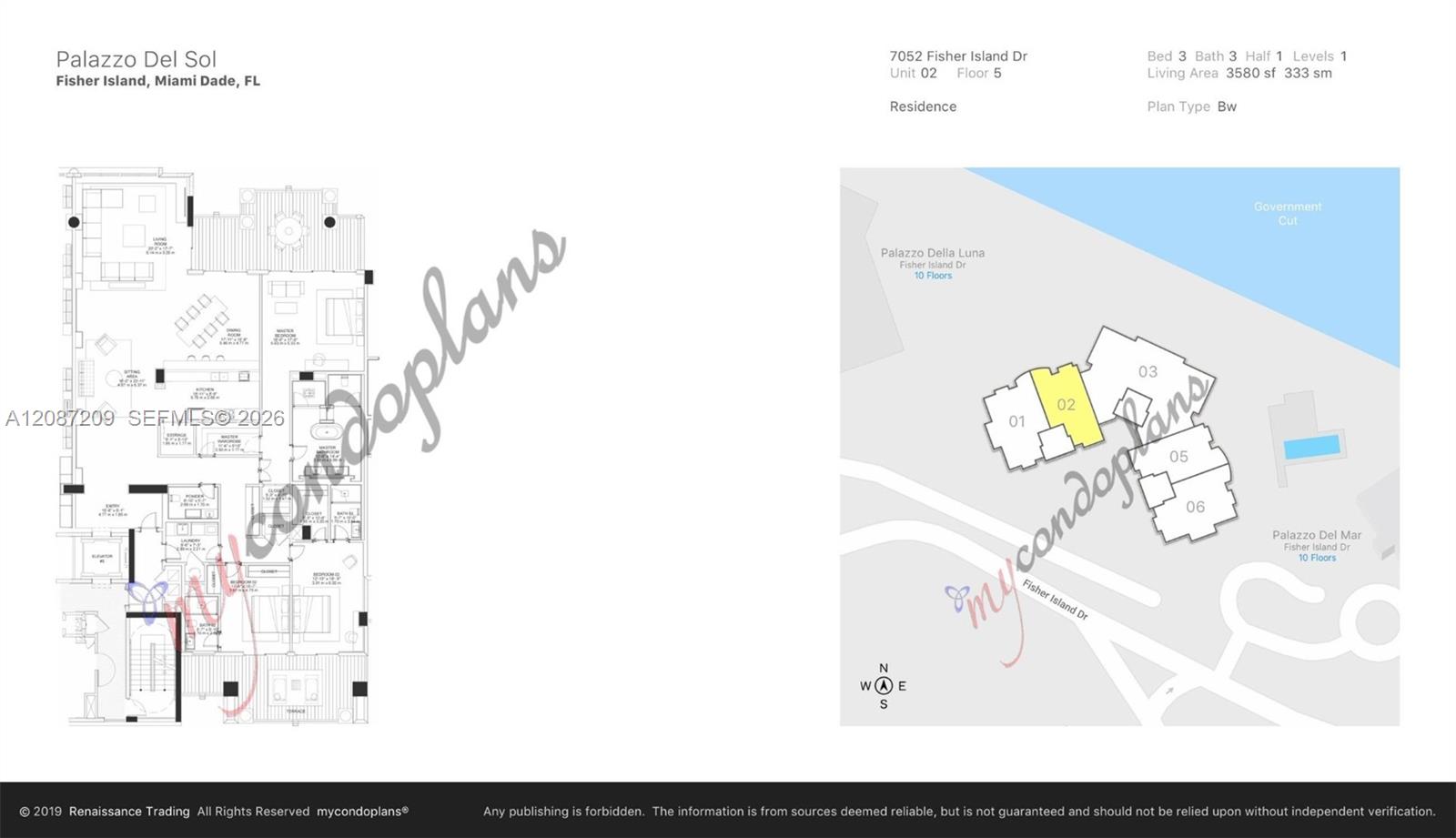 Photo of 7052 Fisher Island Drive 7052 #7052 listing for Sale
