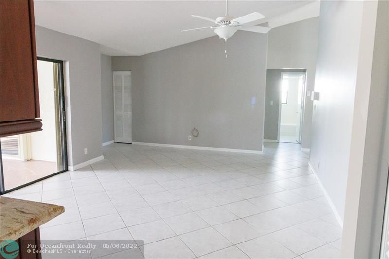 large family room next to kitchen.  With awesome few of pool and back yard