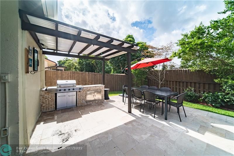 Pergola and Outdoor Grill
