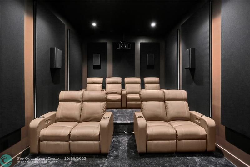 State of the art 8-person movie theater