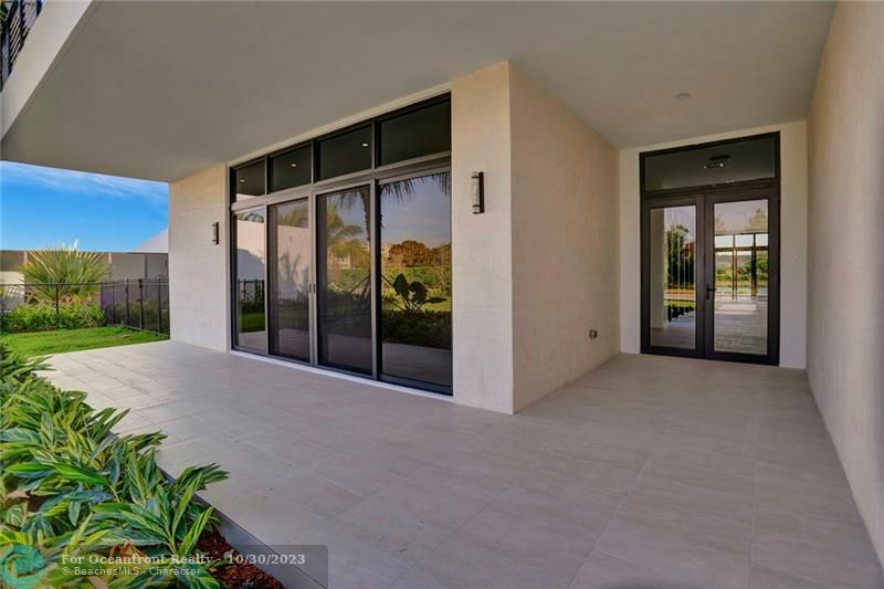 Expansive Entry Patio Space